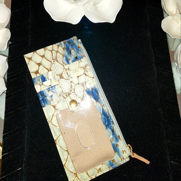 Brahmin Glacier Carlisle CC Wallet RARE - Picture 1 of 3